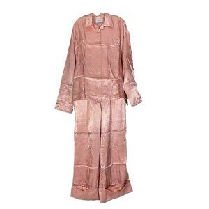 Sleeper Womens Pajama Set Top With Pants One Size Blush Pink